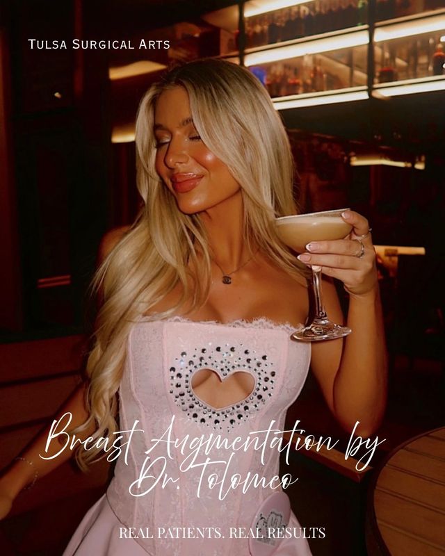 Real patient of Tulsa Surgical Arts — breast augmentation by Dr. Tolomeo